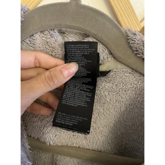 The North Face Sweatshirt Women's Small Gray Osito Fleece Collared Full Zip - Picture 8 of 8